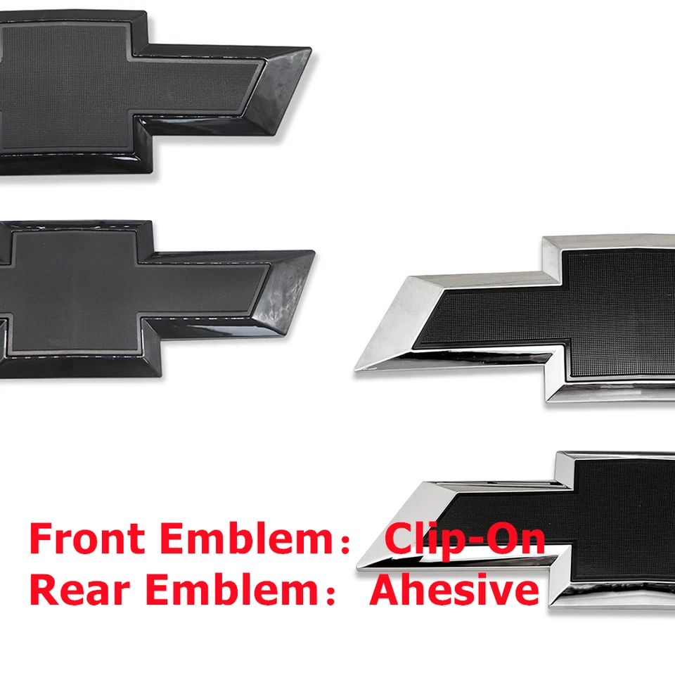 Front Grille & Rear Tailgate Bowtie Emblem 2015-2018 For Silverado 2500HD 3500HD Foto 1 de 1