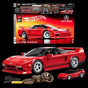 Mattel Brick Shop Hot Wheels Elite Series ’90 Acura NSX Building Toy JFT17 New - Picture 1 of 1