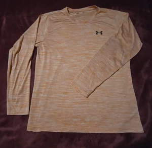 Under Armour Uomo XL Arancione HeatGear Cialda Sciolta Manica Lunga Idratazione - Foto 1 di 7