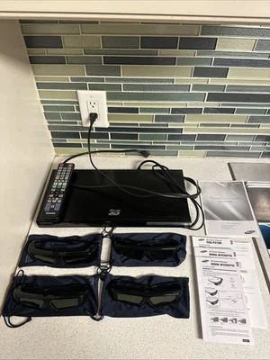 Samsung BD-C5900 Internet-Ready Blu-Ray Player 3D Glasses SSG-2100AB SSG-P2100 - Image 1 of 4