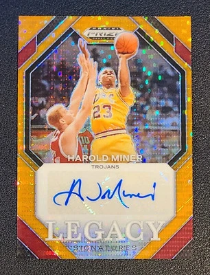 2024 Prizm Draft Picks HAROLD MINER Legacy Orange Pulsar AUTO #/49 USC 🔥 - Image 1 of 3