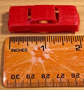 vtg Toy CHEVROLET IMPALA * Red Molded Plastic * ca. 1960s - Picture 1 of 6