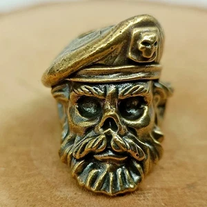 Esqueleto Navy Commander Calavera Cuchillo Cuentas Cordón Cuerda Pulsera Cuentas - Imagen 1 de 6
