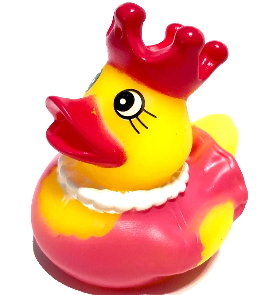 FREE SHIP - 2 1/4" PRINCESS QUEEN RED CROWN CRUISING RUBBER DUCK CRUISE DUCKIE - Image 1 of 1