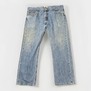 Jeans Levis 501 Botón Mosca Para Hombre 40x30 Azul Denim Pierna Recta Y2K - Imagen 1 de 12