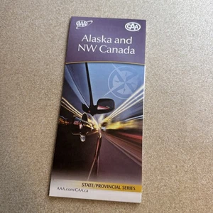 AAA Alaska State Road Map AAA Includes NW Canada 2/18-5/19 - Picture 1 of 6