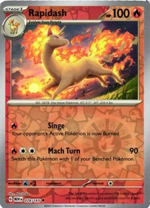Rapidash Reverse Holo 078/165 SV: Scarlet & Violet 151 NM - Picture 1 of 2