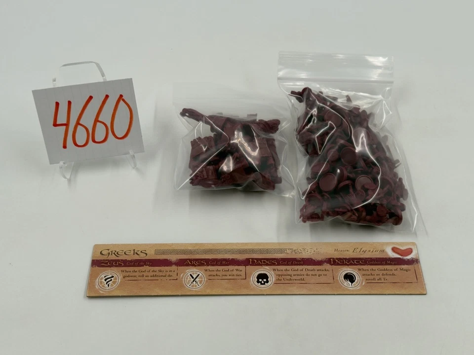 Risk GodStorm Hasbro Avalon Hill 2004 игра ТОЛЬКО ЗАПЧАСТИ: греческие подразделения/армейская карта - Изображение 1 из 3