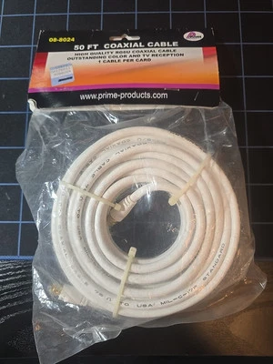 PRIME PRODUCTS 50FT COAXIAL CABLE - Image 1 of 2