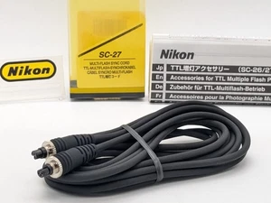 [Unused in Box] Nikon SC-27 TTL Multi Flash Sync Cord from Japan #761-31842 - Picture 1 of 16