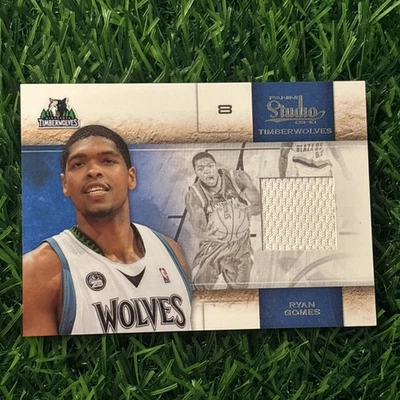 2009-10 Panini Studio Materials /249 Ryan Gomes #42 Timberwolves GAME WORN  - Image 1 of 2