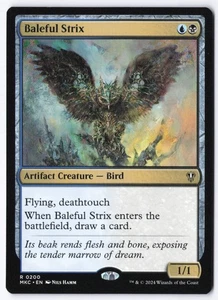 Baleful Strix R Commander: Murders at Karlov Manor 200 NM - Picture 1 of 2