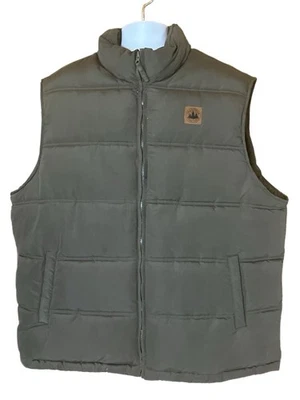 Field & Stream Mens Size 2XL Heavyweight Insulated Green Puffer Vest Full Zipper - Image 1 of 4
