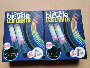 4pcs Bicycle Led Lights -FIT PRESTA VALVE & SCHRADER VALVES - Picture 1 of 3
