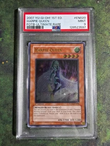 YGO Harpie Queen Ultimate Rare 1st Ed Force Of The Breaker FOTB-EN020 PSA 9 - Picture 1 of 1