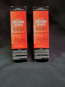 L'Oreal Excellence HiColor HiLights Magenta 1.2 oz for Dark Hair Only (2 Pack) - Picture 1 of 1