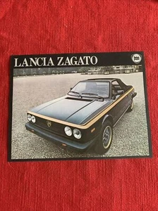 ORIGINAL VINTAGE BROCHURE LANCIA ZAGATO SPECIAL EDITION - Picture 1 of 2