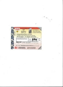 VFB STUTTGART - FC BAYERN MÜNCHEN, Saison 1997 / 1998, Sammlerticket - Bild 1 von 1