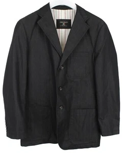 Carlo Colucci Blazer Hombre (Eu) 48 Botonadura Sencilla Rayado Muesca Solapa - Imagen 1 de 10