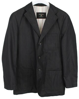 Carlo Colucci Blazer Hombre (Eu) 48 Botonadura Sencilla Rayado Muesca Solapa - Imagen 1 de 4