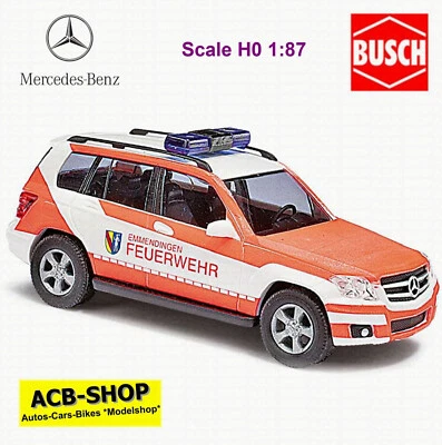 Mercedes Benz GLK Classe X204 Vigili Del Fuoco Emmendingen 1:87 Busch 49765 - Immagine 1 di 2