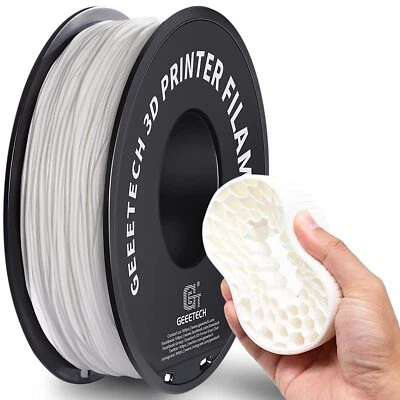 GEEETECH TPU Impresora 3D Filamento 1.75mm 1KG Carrete Flexible Transparente/Opaco Foto 1 de 4