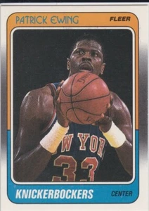 TARJETA DE BALONCESTO PATRICK EWING 1988 Fleer DE COLECCIÓN New York Knicks NBA HOFer! - Imagen 1 de 2