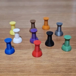 Old-School Pushpin Refrigerator Magnets, Cozy Home Decorations 10 Pieces - Picture 1 of 3