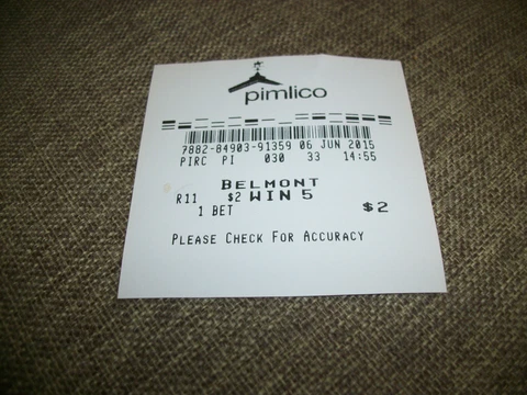 2015 American Pharoah Winning Belmont Triple Crown TICKET Bet Made @ Pimlico Cover