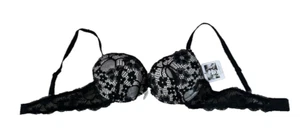 Jessica Simpson Women's Floral Lace Underwire Bra-Black-Size 36B-New w/ tags - Picture 1 of 3