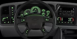 Dash Bulb to LED Upgrade Kit in Green 2003 04 05 06 Silverado Sierra Tahoe +more - Picture 1 of 12