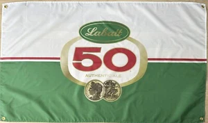 LABATT 50 3x5FT. FLAG BANNER DRAPEAU MAN CAVE GARAGE - Picture 1 of 1
