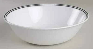 Corelle "City Block" 6 3/4 Müslischalen zwei schwarze Ringe Top Co. - Bild 1 von 1