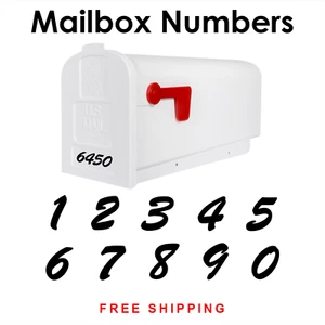 Briefkastennummern Hausnummer Vinyl Aufkleber Sticker Label | HOA genehmigt 550 - Bild 1 von 3