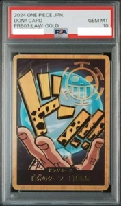 PSA 10 DON!! Tarjeta Trafalger D. Ley del Agua oro japonés UNA PIEZA EL MEJOR PRB01 - Imagen 1 de 2