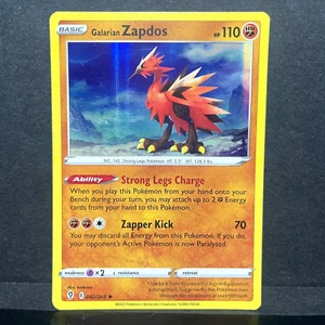 2021 POKEMON EVOLVING SKIES GALARIAN ZAPDOS 082/203 HOLO (RARE) - Picture 1 of 2