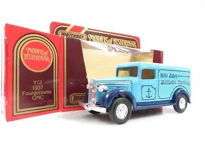 Matchbox Models of Yesteryear Y-12 1937 Fourgonnette GMC 800 Jahre Hamburg#9123 - Bild 1 von 4