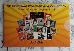 Heritage Auctions David Swartz Vintage Vinyl Collection Auction Catalog Booklet - Picture 1 of 4