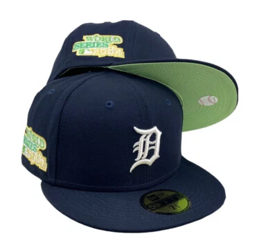 Detroit Tigers Citrus Pop Navy blue New Era 59fifty fitted hat cap - Image 1 of 4