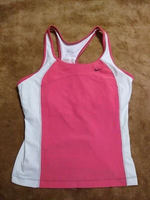 NIKE PERFORMANCE Girl's Pink TANK TOP. SIZE LARGE (12-14)  - Image 1 of 4