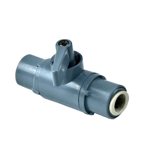 SMC 6886790 1/4" OD Push-to-Connect x 1/4" OD Push-to-Connect PVC Ball Valve - Image 1 of 1