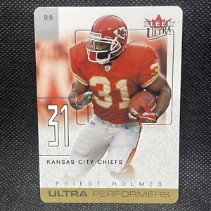 Fleer Ultra Ultra Performers 2004 troquelado dorado troquelado Priest Holmes #3UP - Imagen 1 de 2