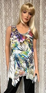 JOSTAR Slinky Poli Spandex ELASTIZADO Punto Punto Dobladillo TANK TOP BRILLA 230HT Mediano - Imagen 1 de 10