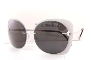 New Silhouette Sunglasses Accent Shades 8164 6500 Light Grey Titanium Polarized - Picture 1 of 4