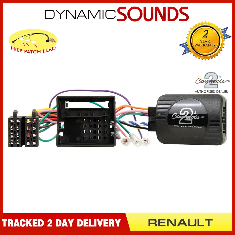 For Renault Scenic 2009-2015,Steering Stalk Control Adaptor Phone Button Support - Image 1 of 4