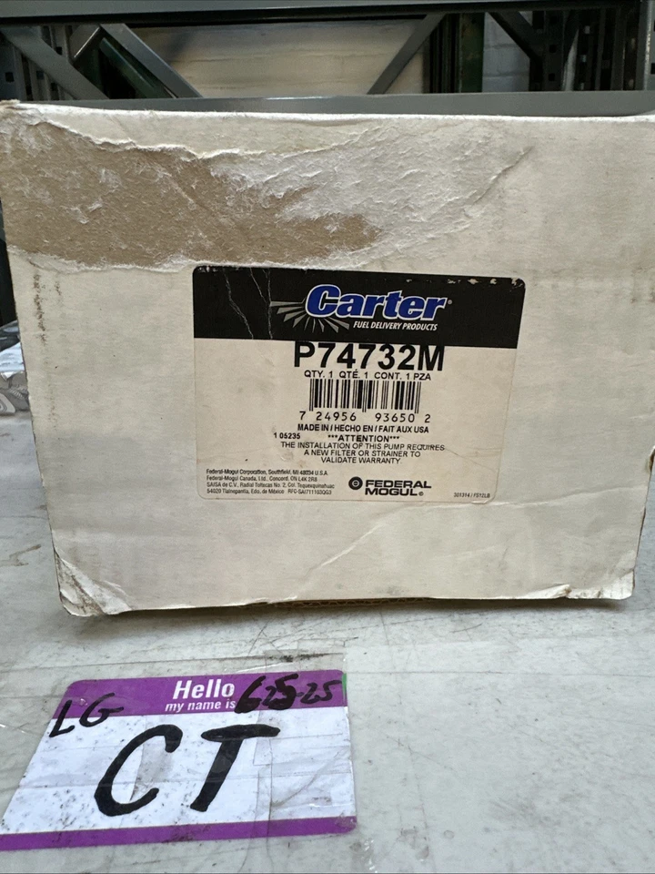 Carter Fuel Pump Module P74732M for Dodge Plymouth Neon 1996-1999 - Image 1 of 1