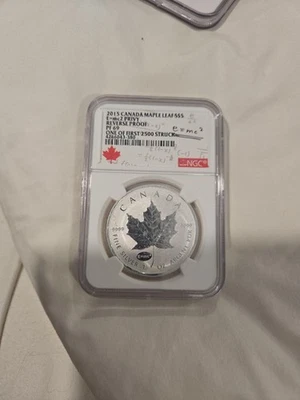 2015 Canada Maple Leaf $5 E=mc2 Privy Reverse Proof NGC pf 69 1of 2500 Struck - Image 1 of 2