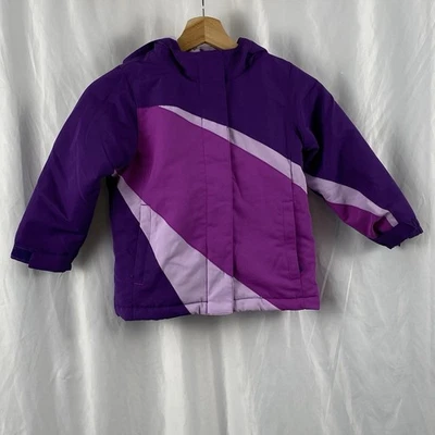 Chaqueta acolchada Wonderkids color púrpura y rosa bloque talla 4T Foto 1 de 4