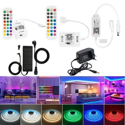 Wifi RGB/RGBW/WW/CW/NW Led Streifen Strip Kontroller DC12V-24V Für alle COB Band - Bild 1 von 4
