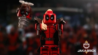 LEGO Jaka кирпич Custom Marvel женский Дэдпул Ladypool минифигурка + Headpool новый - Изображение 1 из 4